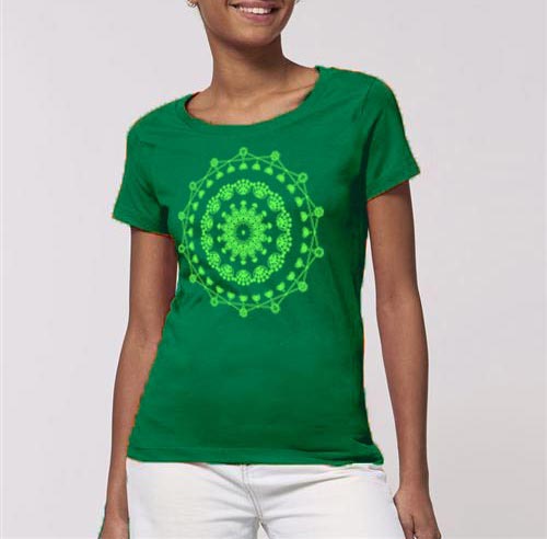 T-shirt vibratoire vert Modele Féminin